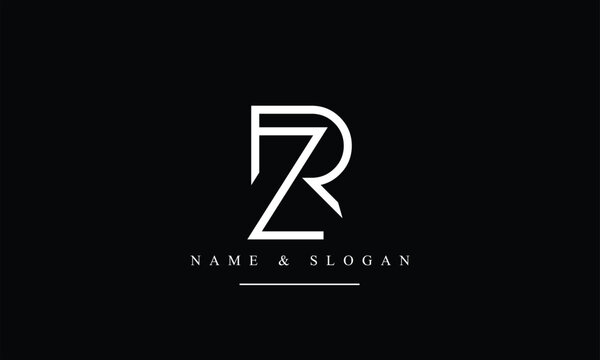 RZ, ZR, R, Z abstract letters logo monogram