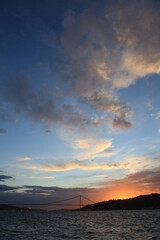 A beautiful sunset on the Bosporus