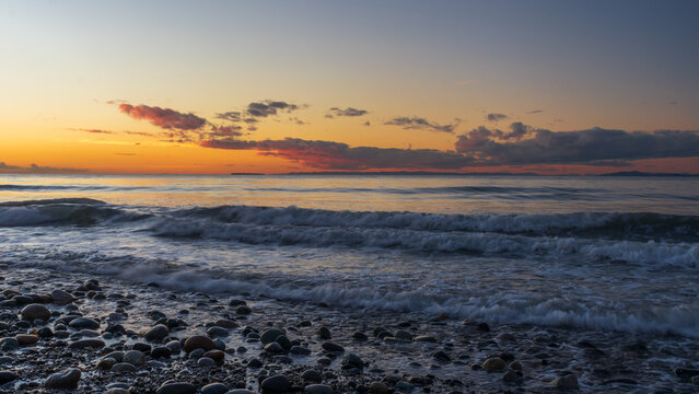 Sunset Over Admiralty Inlet, Washington