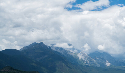 Beautiful landscape of Yulong snow mountain