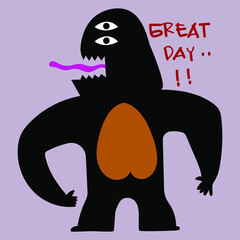 Aesthetic abstract face figure character hand drawn vector illustration.