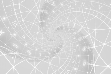 Abstract old conceptual background on mysticism, astrology, fantasy