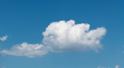 Naklejka na ściany i meble Beautiful blue sky withwhite clouds.