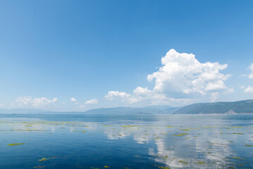 Beautiful landscape of mountain and lake
