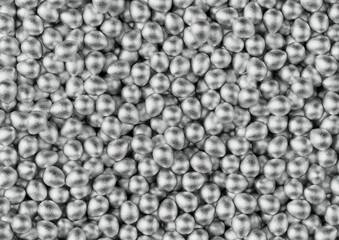 Chocolate easter eggs with silver Aluminium foil. Wallpaper. backdrop.	
