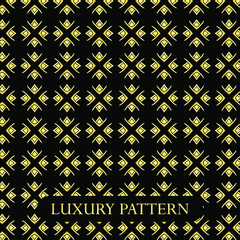 Luxury dark and gold vector Seamless surface pattern design  
