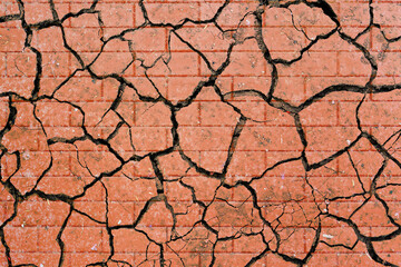 old red brick wall texture background