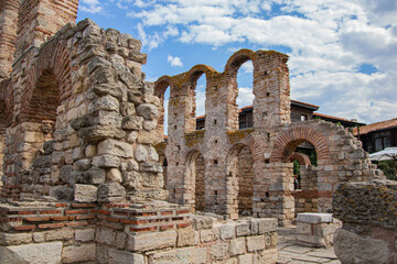 ruins of the ancient city, Ancient Church of Saint Sofia in the town of Nessebar,