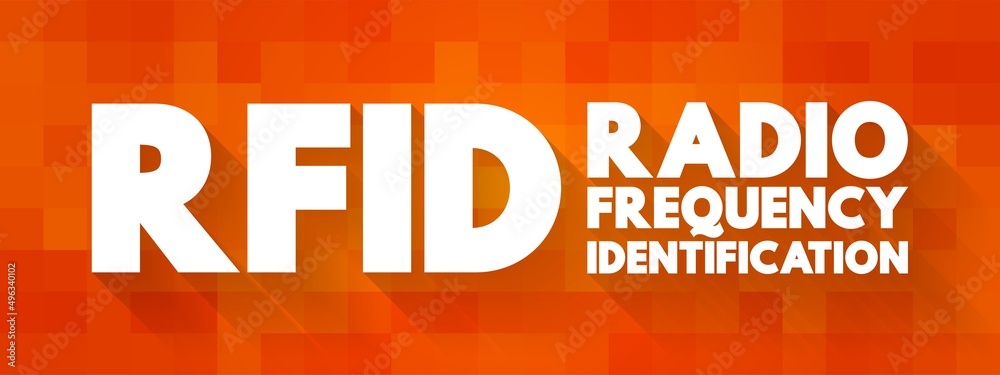 Poster rfid radio-frequency identification - electromagnetic fields to automatically identify and track tag