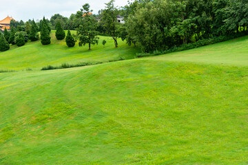 Landscape of golf course in the countryside