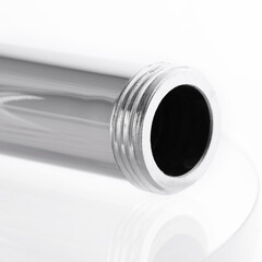 Steel pipe. Shower column extension.