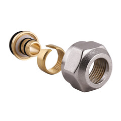 Sanitary ware. Equipment for heating system.  Instruments for measuring air pressure in pipes. Connecting elements. Bypass valve. Radiator tap. Manometer. High quality product material.

