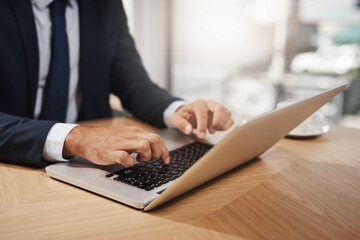 Getting stuck right in to a successful day at the office. Closeup shot of an unrecognizable...