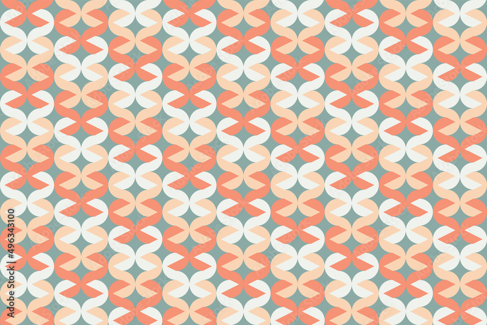 Wall mural minimal geometric texture seamless pattern. repeating simple geometrical shapes modern background.