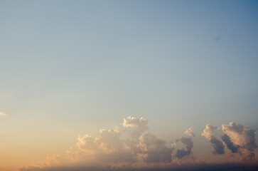 Fototapeta premium Sunset / sunrise with clouds, light rays and other atmospheric effect