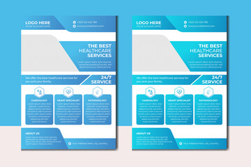 Modern Health Care Hospital & Medical flyer design templates Ideas inspiration layout 