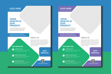 Modern Health Care Hospital & Medical flyer design templates Ideas inspiration layout 