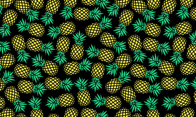 pineapple seamless patterns design