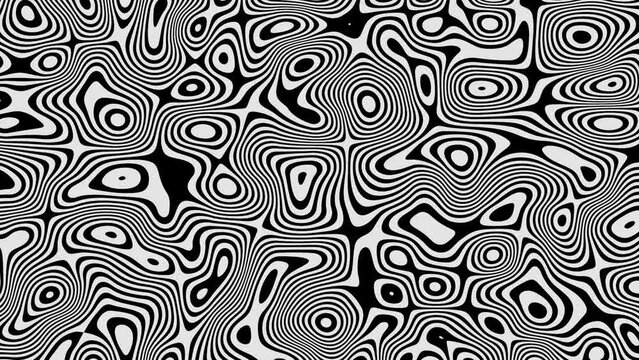 black and white pattern loop animation