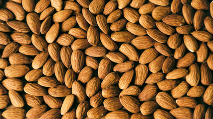 background texture of almond nuts
