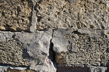 Cinder block and cement wall texture