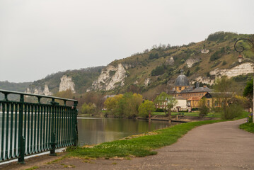 Fototapeta premium Les Andelys landscape in Normandy France