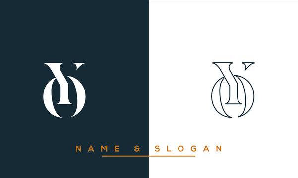 OY,  YO,  O,  Y    Abstract  Letters  Logo  Monogram