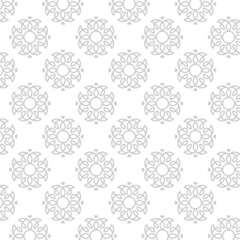 Abstract floral pattern on white background