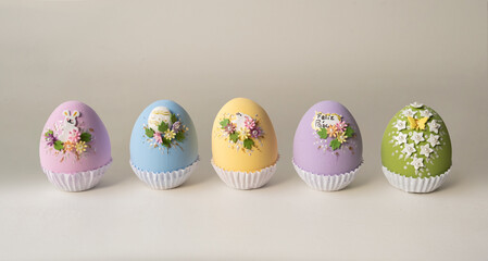 Beautiful decorated Floral Easter Egg