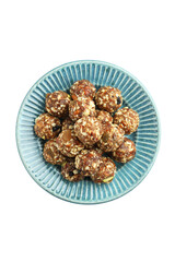 Indian sweet dry fruits and nuts energy laddu 