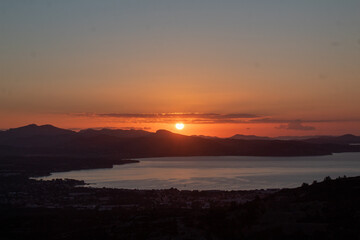 Lever de Soleil depuis la route des Crêtes à La Ciotat en Provence