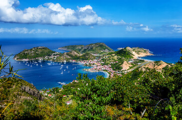 Fototapeta premium Bay of Les Saintes, Terre-de-Haut, Iles des Saintes, Les Saintes, Guadeloupe, Lesser Antilles, Caribbean.