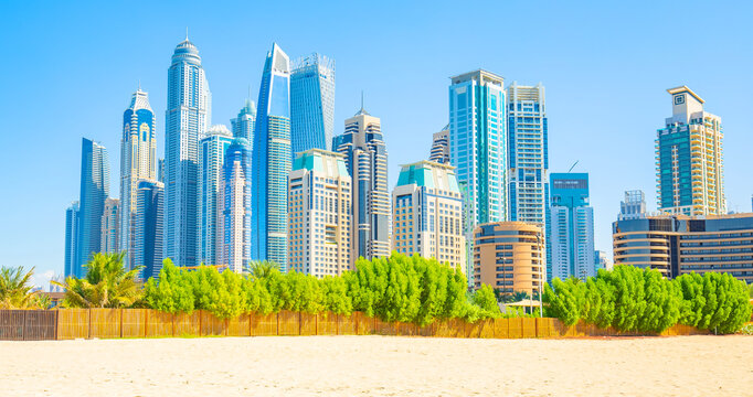 Dubai city skyline, UAE