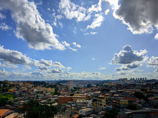 clouds over the city