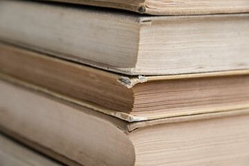 Side view composition with books 
