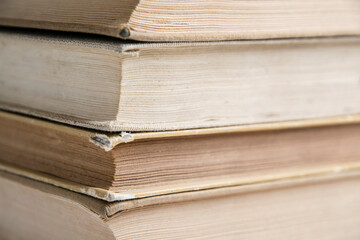 Side view composition with books 