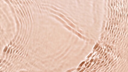 Ripples and splashes on water surface on beige background | Product background, water-based skincare concept