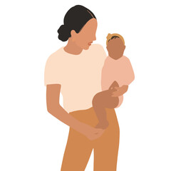 parent and baby child