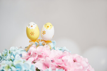 Easter egg figurines for Easter decoration