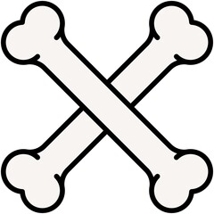 Shankbone icon, Passover related vector illustration