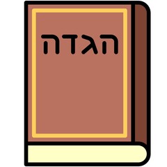Haggadah icon, Passover related vector illustration