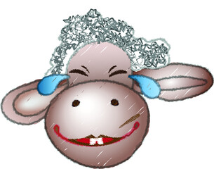 the sheep laughs