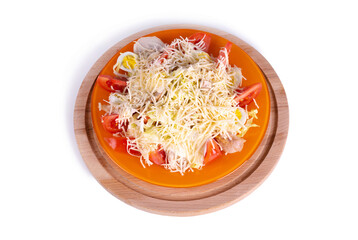 portion of caesar salad