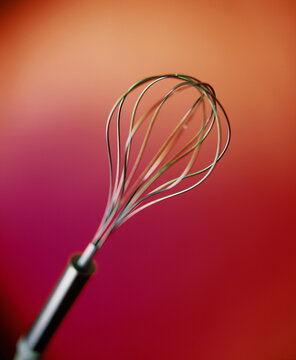 Close-up of a wire whisk