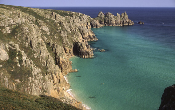 Rocky coastline, Treen, England