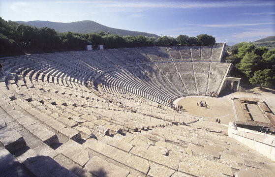 Seating at the Epidaurus, Greece