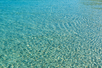 Turquoise, clean and transparent water background