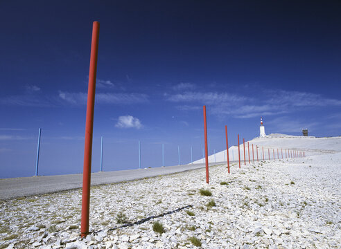Sticks in the sand, Mont Ventoux, France