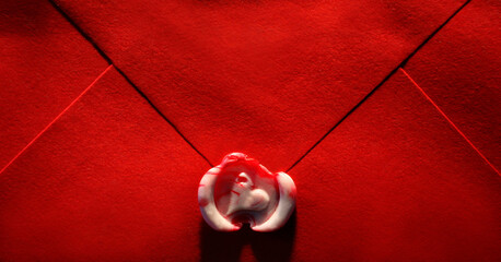 Close-up of a valentine card