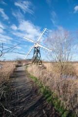 Boardman's Windmill; a drainage pump located by the River Ant at How Hill, Ludham, in the Norfolk Broads